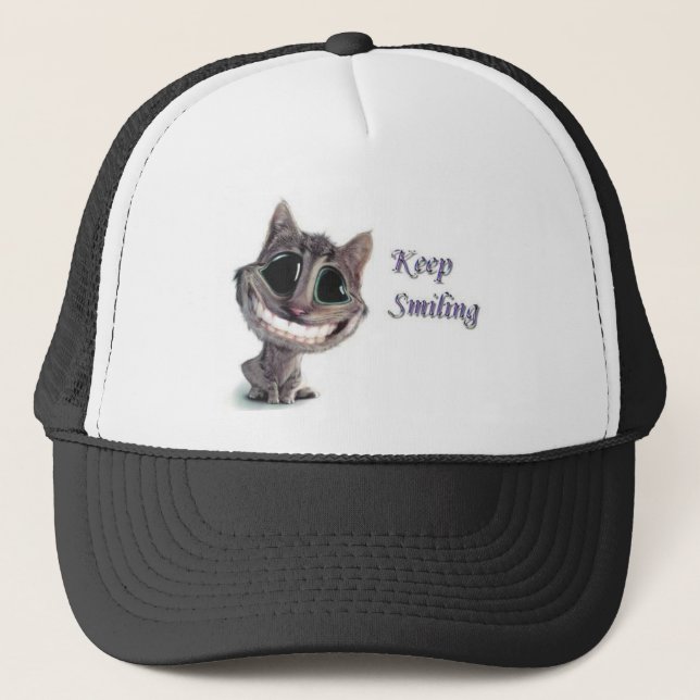 Keep Smiling Trucker Hat (Front)