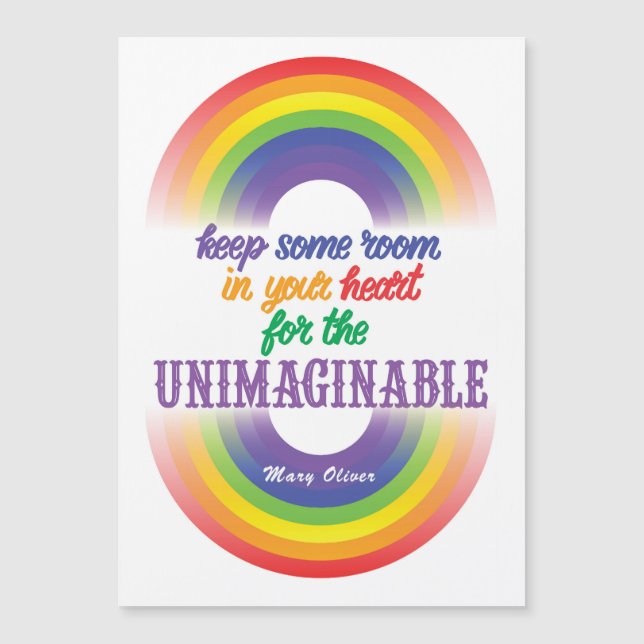 Keep some room in your heart for the unimaginable (Front)