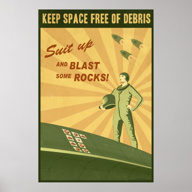 Keep Space Free of Debris Poster (Front)