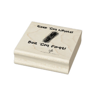 Keep Spaghetti Whole and Boil First Rubber Stamp