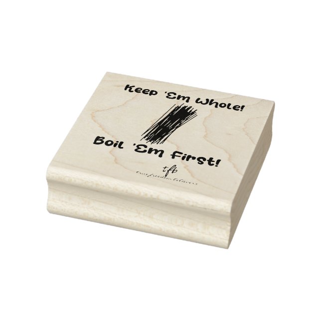 Keep Spaghetti Whole and Boil First Rubber Stamp (Stamp)