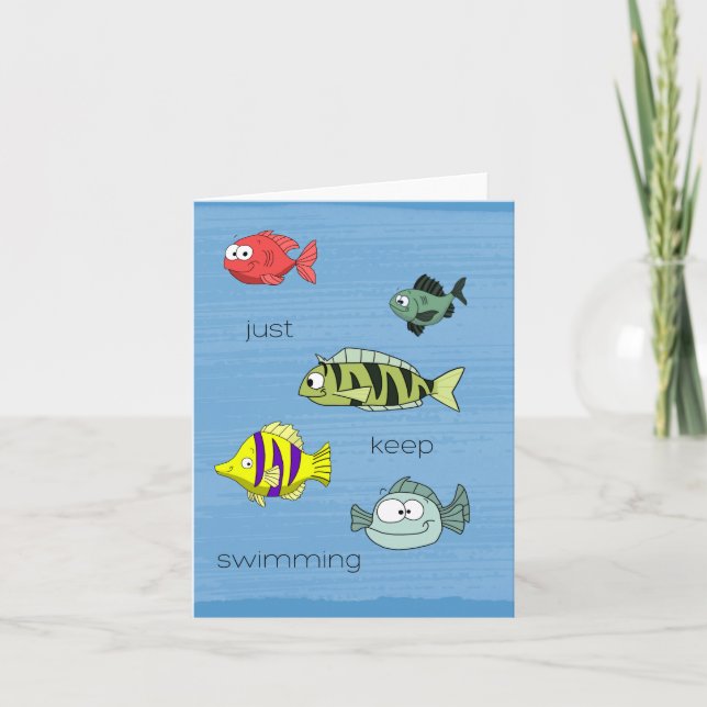 Keep Swimming Fish card (Front)