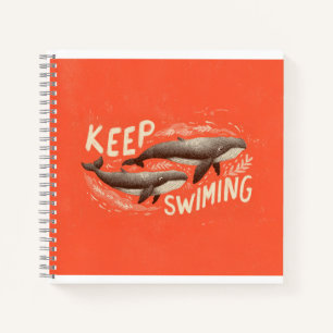 Keep Swimming Whales Notebook