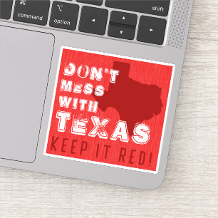 Keep Texas RED car decal - Texas GOP sticker