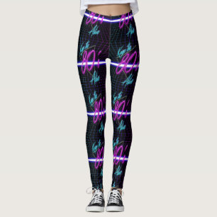 Keep The 80'S Alive Neon Colours Leggings