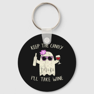 Keep The Candy Fun Halloween Ghost Costume Women Key Ring