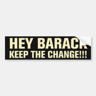 Keep The Change Bumper Sticker
