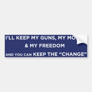 Keep the Change Bumper Sticker