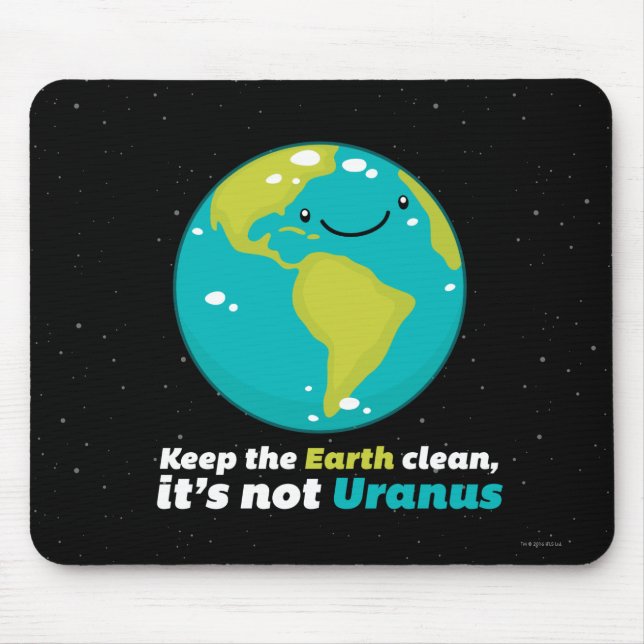 Keep The Earth Clean Mouse Mat (Front)