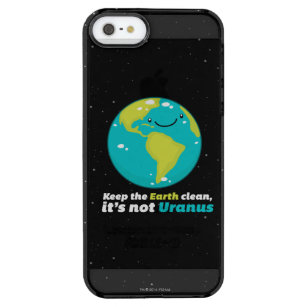 Keep The Earth Clean Clear iPhone SE/5/5s Case