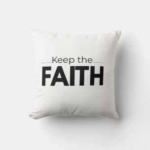 Keep the Faith - Christian Minimalist Aesthetic Sh Cushion