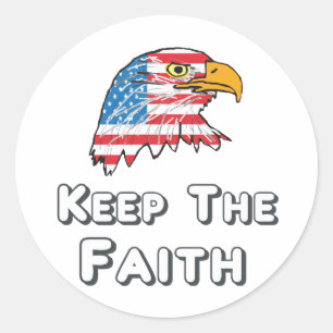Keep The Faith Classic Round Sticker