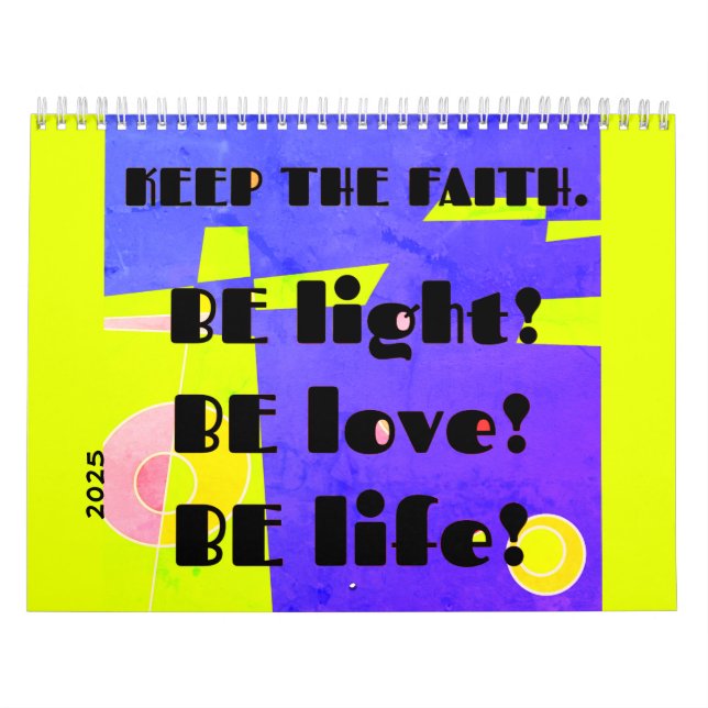 Keep The Faith (Purple Lime) Calendar  (Cover)