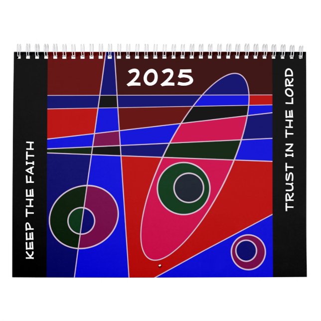 Keep The Faith - Trust In The LORD (Blue Red) Calendar (Cover)