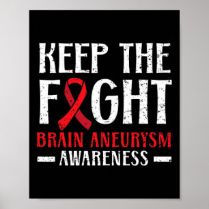 Keep The Fight Brain Aneurysm Aneurysm Awareness 1 Poster