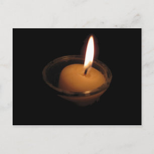 Keep the Flame Burning Candle Postcard