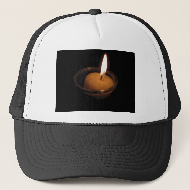 Keep the Flame Burning Candle Trucker Hat (Front)