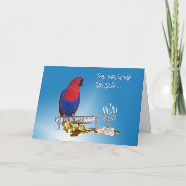 Keep the Gelt Holiday Card (Front)