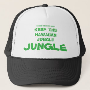 KEEP THE HAWAIIAN JUNGLE JUNGLE TRUCKER HAT