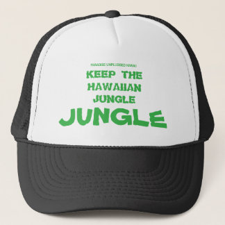 KEEP THE HAWAIIAN JUNGLE JUNGLE TRUCKER HAT