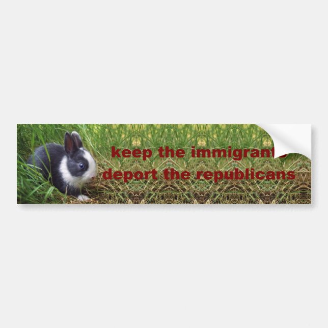 keep the immigrants bumper sticker (Front)