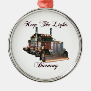 Keep the Lights Burning Metal Tree Decoration