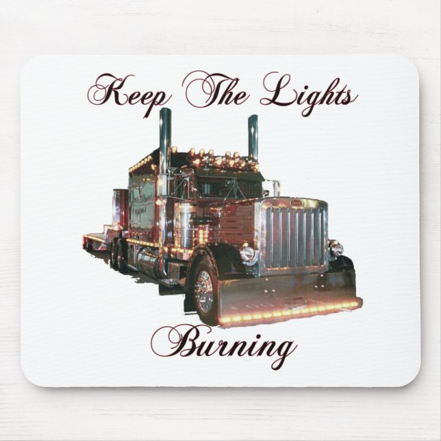 Keep The Lights Burning Mouse Mat (Front)