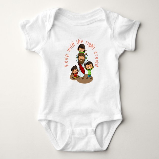 keep the right crowd T-Shirt Baby Bodysuit (Front)