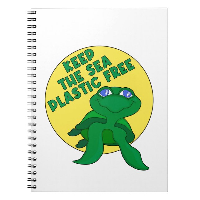Keep The Sea Plastic Free Notebook (Front)