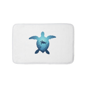 Keep The Sea Plastic Free Save The Sea Turtles T-S Bath Mat