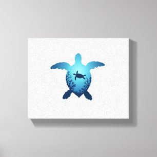 Keep The Sea Plastic Free Save The Sea Turtles T-S Canvas Print