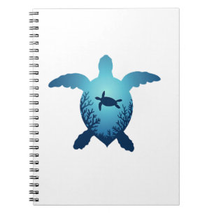 Keep The Sea Plastic Free Save The Sea Turtles T-S Notebook