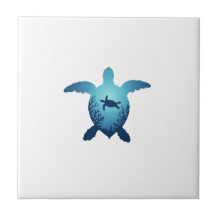 Keep The Sea Plastic Free Save The Sea Turtles T-S Tile