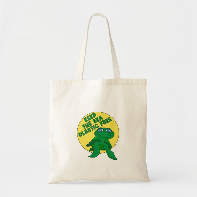 Keep The Sea Plastic Free Tote Bag (Front)