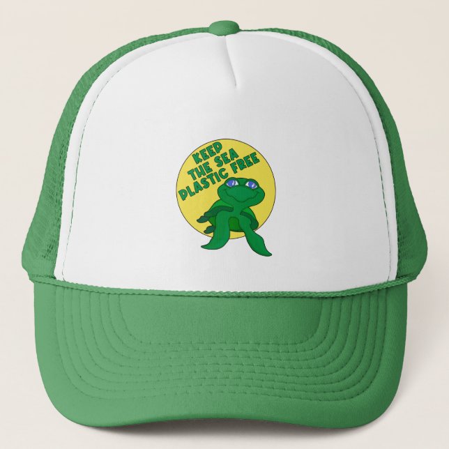 Keep The Sea Plastic Free Trucker Hat (Front)