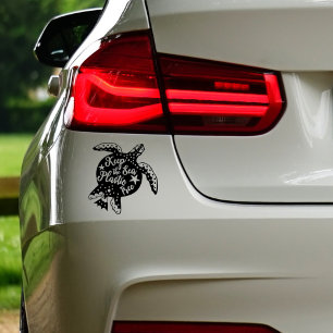 Keep The Sea Plastic Free, Vegan Car Decal