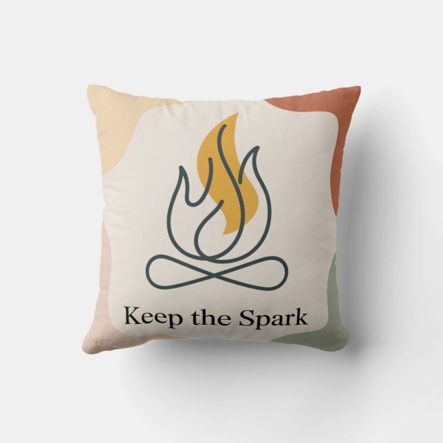 Keep The Spark Cushion (Back)