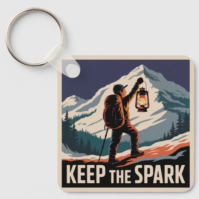 Keep The Spark Key Ring (Front)