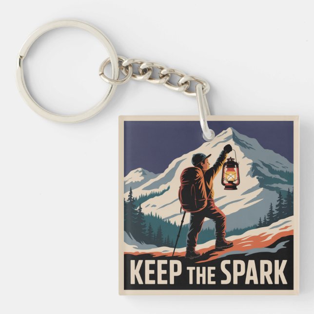 Keep The Spark Key Ring (Front)