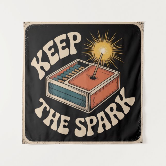 Keep The Spark Tapestry (Front)