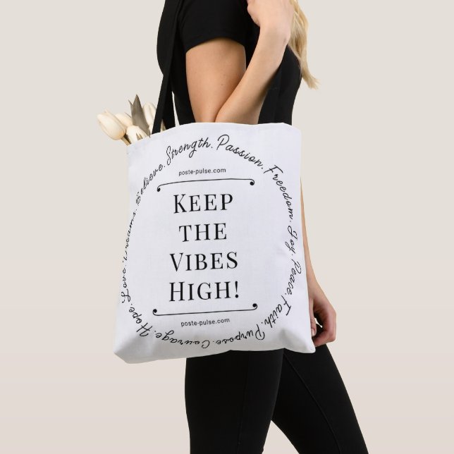 Keep the Vibes High! Tote II Bag (Close Up)
