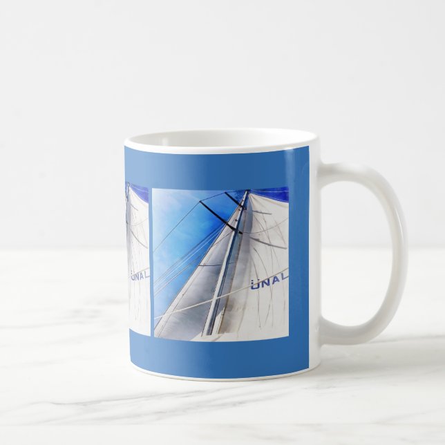 Keep The Wind In Your Sails Acrylic Art Coffee Mug (Right)