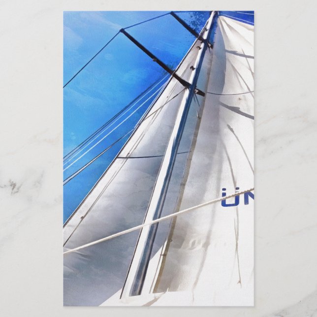 Keep The Wind In Your Sails Acrylic Art Stationery (Front)