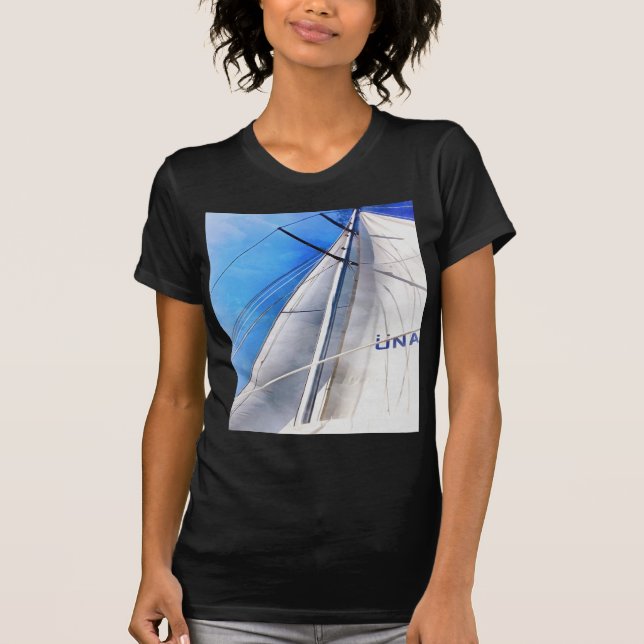Keep The Wind In Your Sails Acrylic Art T-Shirt (Front)