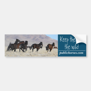 Keep Them In The Wild Bumper Sticker