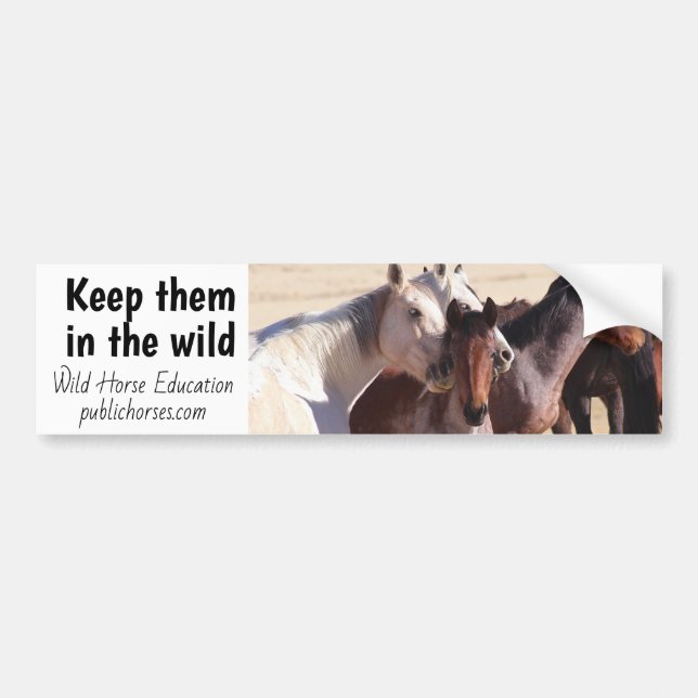 Keep Them In The Wild Bumper Sticker (Front)