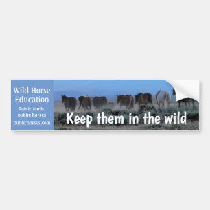 Keep Them In The Wild Bumper Sticker