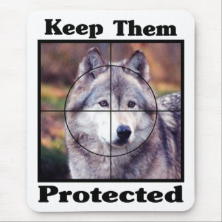 Keep them Protected - Wolf Mouse Mat