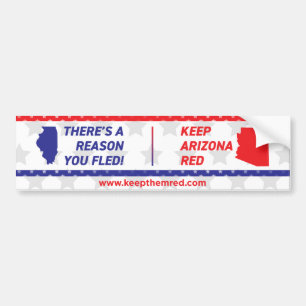 Keep Them Red - Bumper Sticker IL to AZ