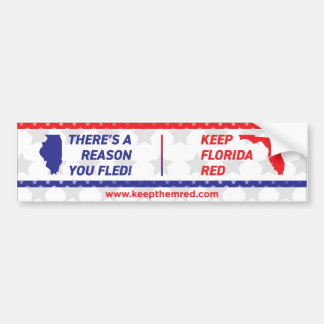 Keep Them Red - Bumper Sticker IL to FL